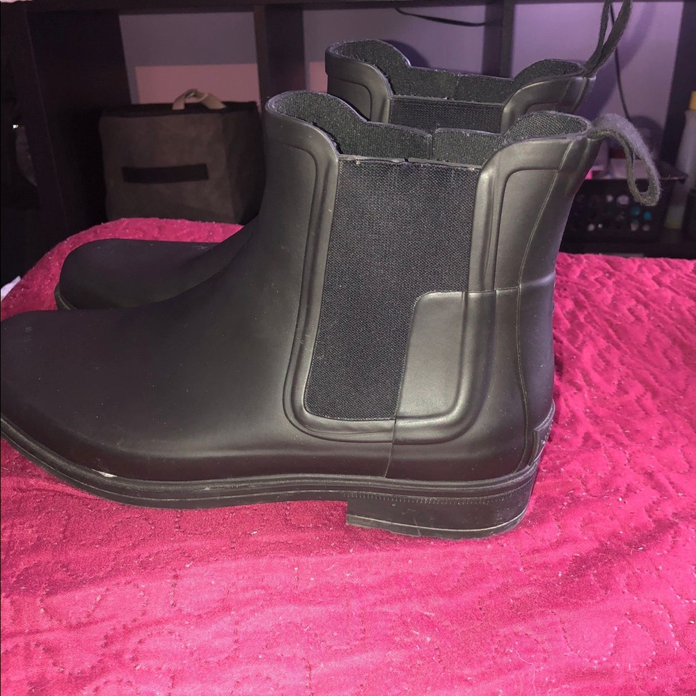 Mens Black Chelsea  Hunter Boots